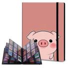 Fichário de cartas colecionáveis Rossy Card, 9 bolsos para 720 cartas, rosa