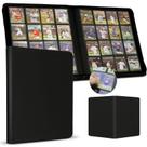 Fichário de cartas premium de 16 bolsos, mais de 1000 cartas, capa de PU, encadernador de cartas colecionáveis, carregamento lateral, porta-álbuns, pastas para MTG, TCG, cartões de jogo e cartas esportivas, Kpop (preto) Fichário de cartas premium de 16 bolsos, mais de 1000 cartas, capa de PU, encadernador de cartas colecionáveis, carregamento lateral, porta-álbuns, pastas para MTG, TCG, cartões de jogo e cartas esportivas, Kpop (preto)