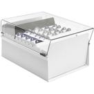 Fichário de Mesa com Base de AÇO 6X9 BRANCO/CRISTAL Fichário de Mesa com Base de AÇO 6X9 BRANCO/CRISTAL