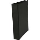 Fichario de PVC Preto Simples Cristal 4 Argola