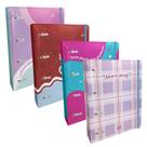 Fichário feminino cores variadas tamanho MM Fichário feminino cores variadas tamanho MM