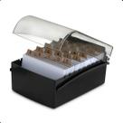 Fichário Maxcril Acrílico Liso 4x6 com Divisórias Transparente Organização Escritório Cartões Ficha Fichário Maxcril Acrílico Liso 4x6 com Divisórias Transparente Organização Escritório Cartões Ficha