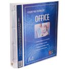 Fichário Personalizável A4 4 Argolas Cristal Transparente Yes para Escolas Escritórios Arquivos e Organizar Documentos