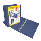 Fichário Personalizável Oficio Azul 4 argolas Lombo 75mm