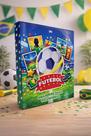Fichário Porta Cards Futebol A4 com 10 Folhas Plásticas Colecionador