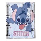 Fichário Stitch Universitário em PVC Cristal - Dac Fichário Stitch Universitário em PVC Cristal - Dac