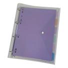 Fichário Universitário Argolado Cristal Transparente Bloco 96 folhas Tons Pastel Volta às Aulas ACP