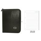 Fichário Universitário Argolado Croco Preto Acp + Refil 96 folhas