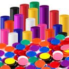 Fichas de bingo Coopay 1000 peças 2,54 cm a granel 10 cores Fichas de bingo Coopay 1000 peças 2,54 cm a granel 10 cores