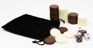 Fichas de jogo de reposição DA VINCI Backgammon Brown/Ivory Fichas de jogo de reposição DA VINCI Backgammon Brown/Ivory