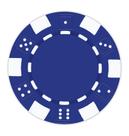 Fichas de pôquer DA VINCI 100 Clay Composite 11,5g em branco azul
