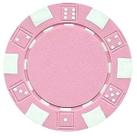 Fichas de pôquer DA VINCI 50 Clay Composite 11,5 g de dados listrados rosa