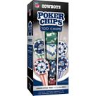 Fichas de pôquer Masterpieces Dallas Cowboys NFL 100pc