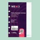 Fichas Pautadas Caderno Inteligente Vertical 4x6 - Refil
