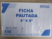 Fichas pautadas São Domingos 6X9 229X53mm