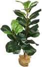 Fícus Lyrata Artificial Alto Realismo 34 folhas 90cm Folhagem
