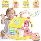 Fidecexv Brinquedo Musical Bilíngue Montessori 12 em 1