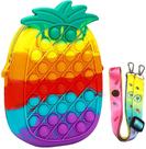 Fidget Bag Popit Bag Fidget Toys para meninas Silicone Pus