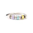 Fidget Ring STORYJEWELLERY Spinning Anxiety Enamel Silver