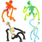 Fidget Toy XONTEUS Halloween Stretchy Skeleton, pacote com 4 unidades para crianças