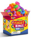 Fidget Toys KLT Fidget Ring Bulk 100 unidades para alívio do autismo infantil