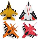 Fighter Jet Military Toy Airplane Die Cast Aircraft Model Pull-Back Air Force Playset para crianças