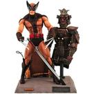 Figura Articulada Wolverine X-Men Marvel Uniforme Samurai Marrom Diorama 18 cm Figura Articulada Wolverine X-Men Marvel Uniforme Samurai Marrom Diorama 18 cm