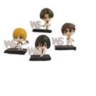 Figura Attack on Titan, versão Q, Eren Levi Mikasa Armin
