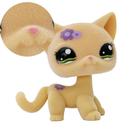 Figura: brinquedo, animal flocado, gato de pêlo curto, 5 cm 1962