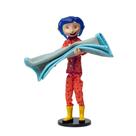 Figura Coraline Movie modelo de PVC de 18 cm com capa de chuva e botas