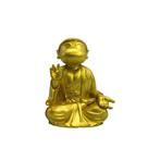 Figura Crayon Shin-chan Buddha Estátua dourada de PVC de 12 cm