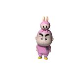 Figura Crayon Shin-chan Bunny Outfit, modelo 13,5 cm - rosa