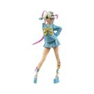 Figura de ação Anime Girl modelo de PVC com saia azul de 20 cm