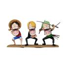 Figura De Ação Anime One Piece De 11cm, Luffy, Sanji, Zoro Em Posição De Combate, Modelo De PVC Para Figura De Ação Anime One Piece De 11cm, Luffy, Sanji, Zoro Em Posição De Combate, Modelo De PVC Para