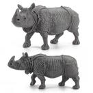 Figura de ação de PVC sólido com ornamento decorativo Sajy Rhino