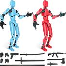 Figura de ação Guwewu Robot impressa em 3D com articulação completa