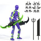 Figura de ação Lucky 13, robô impresso em 3D, PVC, 13,7 cm