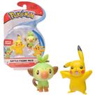 Figura de Ação Pokémon Espada e Escudo - Pikachu e Grookey - 2 Unidades