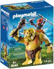 Figura de acción Playmobil: Gigante Troll con Guerrero Enano Multicolor