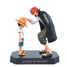Figura de anime One Piece Luffy Shanks, cena clássica de 18 cm Figura de anime One Piece Luffy Shanks, cena clássica de 18 cm