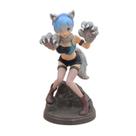 Figura de anime Re: Zero Rem Wolf Girl 18 cm, colecionável em PVC