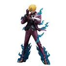 Figura de anime, uma peça, estátua Sanji Flame, modelo de PVC de 25 cm