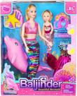 Figura de brinquedo Baljinder Magical Mermaid Dolphin com golfinho que muda de cor