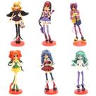 Figura de brinquedo colecionável modelo Monsters Highs Anime x6 Figura de brinquedo colecionável modelo Monsters Highs Anime x6