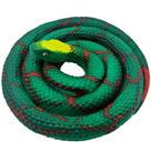 Figura de brinquedo de cobra verde reticulada realista de 76 cm para crianças