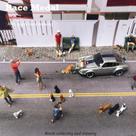 Figura de diorama, modelo de cão em escala 1/64 para Siku, Matchbox, etc Figura de diorama, modelo de cão em escala 1/64 para Siku, Matchbox, etc