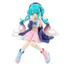 Figura de menina de anime BGVEI Miku, decoração de boneca de brinquedo de PVC, 12 cm