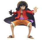 Figura de PVC de uma peça Luffy com capa, estilo artístico de 19 cm