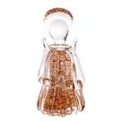 Figura Decorativa Anjo Wolff Italy de Vidro Dourado