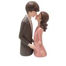 FIGURA DECORATIVA DE RESINA CASAL 11cm x 7,5cm x 20,5cm